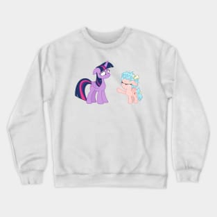 Cozy Glow shouting at Twilight Sparkle 2 Crewneck Sweatshirt